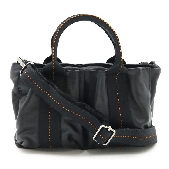 HERMES Black Leather Shoulder Bag - Picture 1 of 10